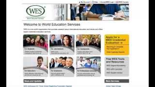 Check the Status of Your WES Evaluation