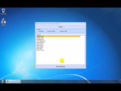 Generate Random Arabic Names Software