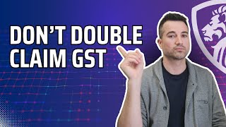Claiming GST as an expense and input tax credit