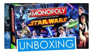 Star Wars Saga Edition Monopoly Unboxing | Winning Moves