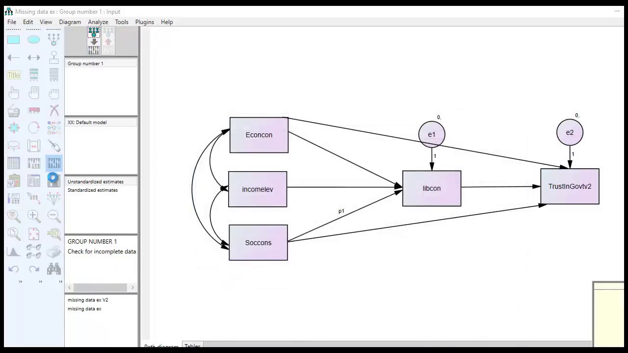 Using multiple imputation in AMOS to address missing data (new,2018)