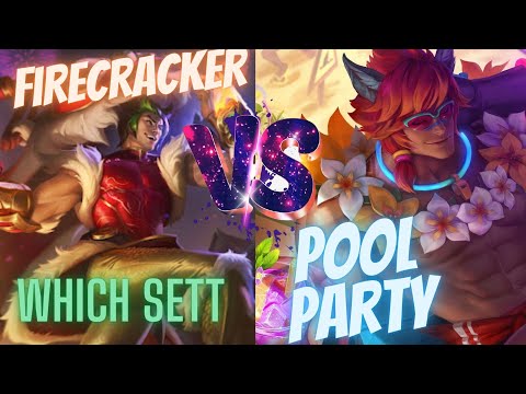 POOL PARTY Sett vs FIRECRACKER Sett l Skin Comparison