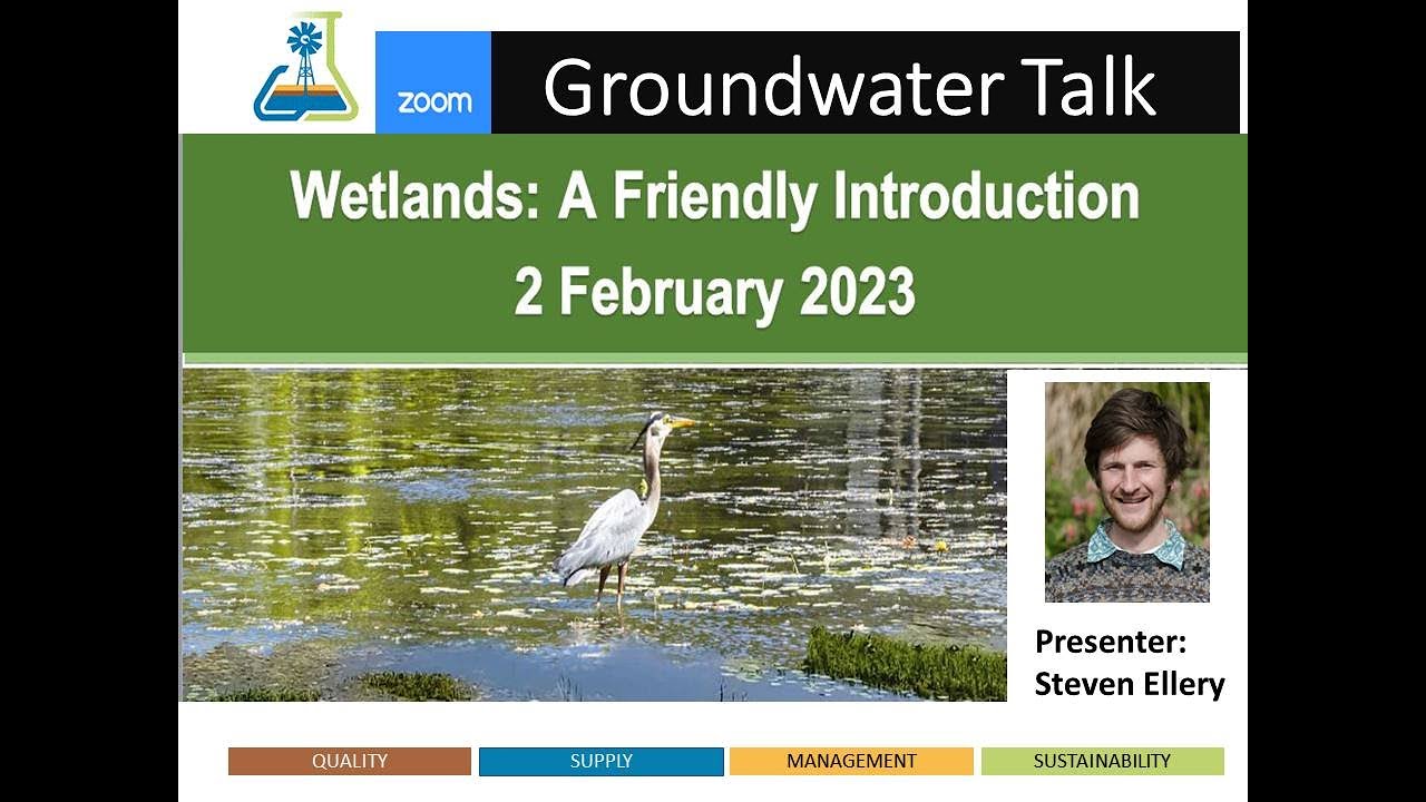 GWD Talk: WETLANDS - A friendly Introduction. (GWD YP Event)