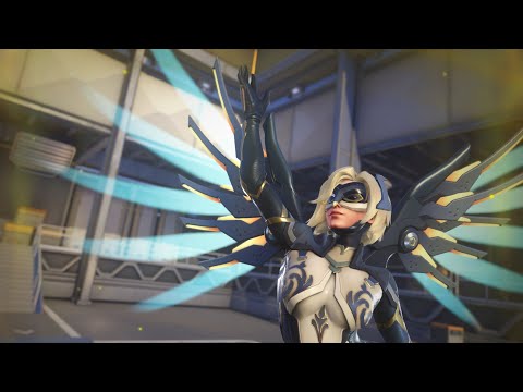 NEW OWL Guardian Mercy Skin HAS BLUE WINGS! (Gameplay - Overwatch 2)