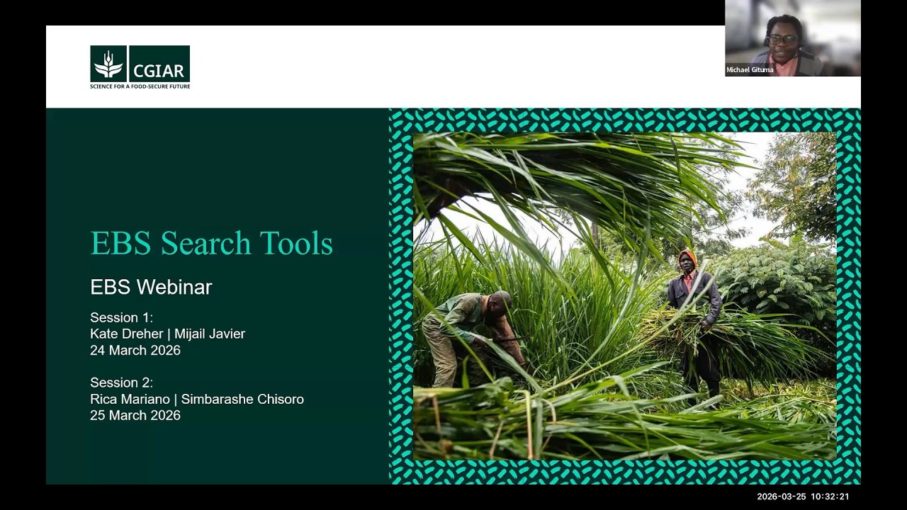 Germplasm, Inventory, and Trait Search in EBS