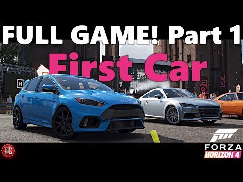 Forza Horizon 4 FULL GAME Let's Play: Part 1! OUR FIRST CAR! Xbox One 4K Gameplay