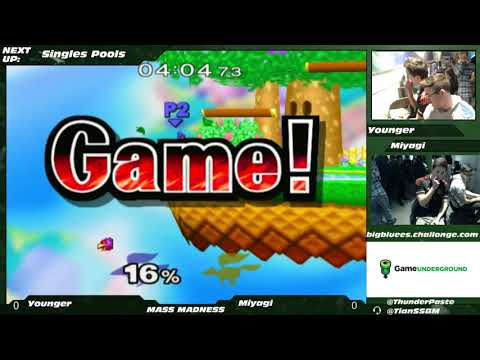 Mass Madness 20 SSBM - Younger (Falco) vs. Miyagi (Fox) - Melee Pools