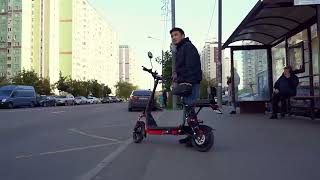 USA warehouse 1000W 48V 12.5AH lithium battery electric scooter 12 inch LED display mini citycoco