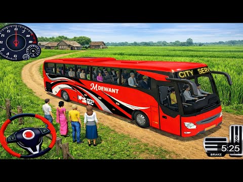 Real Bus Driving Simulator Games | Drive Bus Pick And Drop Passenger Mission 