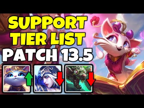 New Support Tier List Patch 13.5 (Yuumi Rework) - League of Legends
