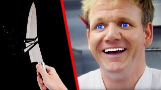 TOP 10 GORDON RAMSAY KNIFE MOMENTS!!!