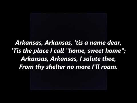 ARKANSAS official state anthem song Lyrics Words Sing Along Song not traveler you run deep in me