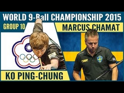 Ko Ping-Chung 柯秉中 vs Marcus Chamat | 2015 World 9-ball Pool Championship Group 10
