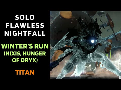 SOLO Flawless Nightfall "WINTER'S RUN" with Solar Titan [Destiny 1]