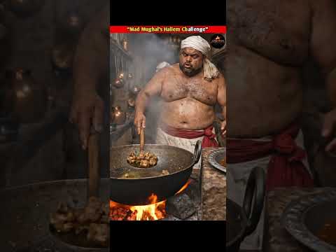 “Mughal Chef vs Mad Emperor: The Bone-Free Haliem!” ! #shorts #shortvideo #shortsfeed