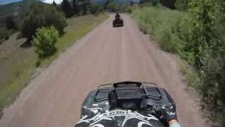 preview picture of video 'Ouray Colorado - Warm Up Ride From KOA - Part 1 -  ATV Trail Rides July 2011'