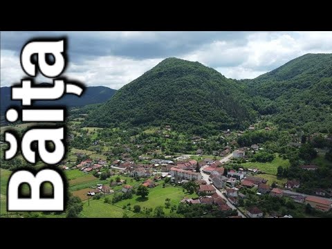 Satul Băița din Hunedoara în imagini aereiene