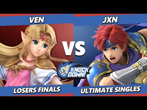 Knockdown 76 Losers Finals - Ven (Zelda) Vs. Jxn (Roy) Smash Ultimate - SSBU