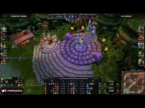 ♠ SEASON 4 ♠ || Cognitive Gaming vs vVv Gaming  2014 NA LCS Spring Promotion COG vs vVv