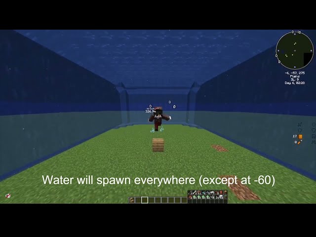 Minecraft but you're always in water Minecraft Data Pack