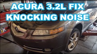 Acura TL 3.2L KNOCKING NOISE EXPLAINED HONDA failed timing belt tensioner