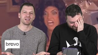 Albie and Chris Manzo React to Teresa's Famous Table Flip | The Daily Dish | Bravo video