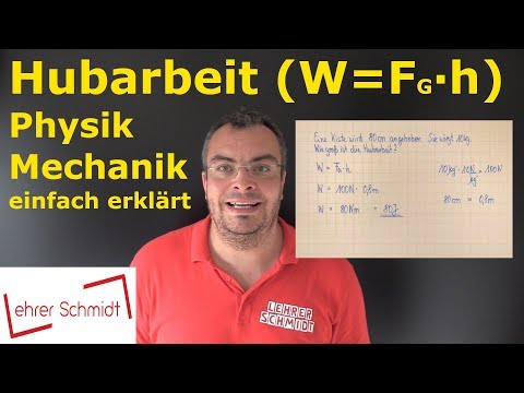 Lifting work (W=F*h) What is it? | Physics - Mechanics - simply explained | Lehrerschmidt