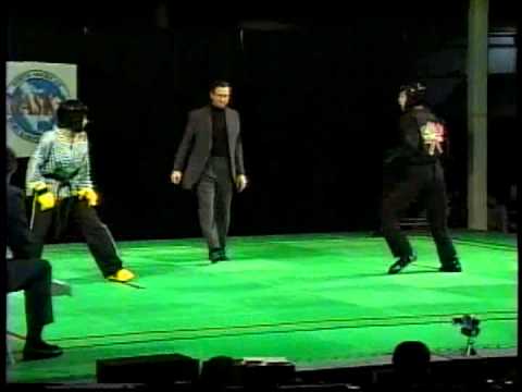 Carla McDonald vs Claire Cocozza 2001 Charlie Lee Karate Tournament