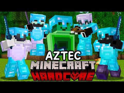 100 Players Simulate Minecraft's Aztec Hunger Games