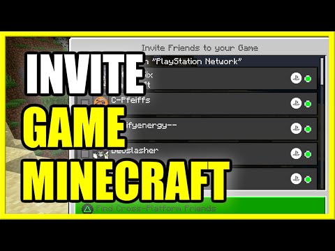 How to SEND GAME INVITE to FRIEND on MINECRAFT PS4 XBOX PC (Fast Method!)