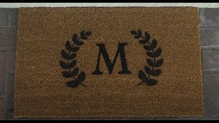 How to make a Custom DIY Welcome Mat