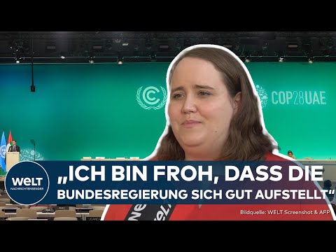 WELTKLIMAKONFERENZ IN DUBAI: Grünen-Chefin Ricarda Lang verteidigt deutsche XXL-Delegation