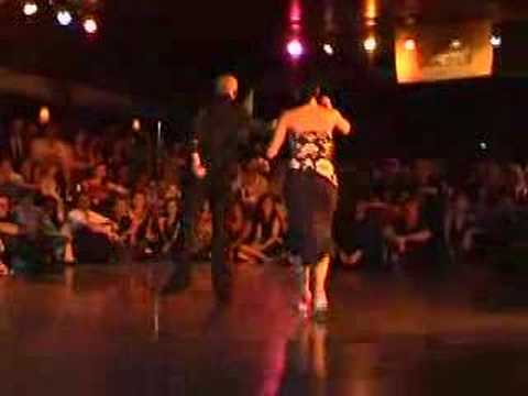  Carlos Gavito  and  Geraldine Rojas  are  dancing  to  the  tango  "  Emancipacion  "