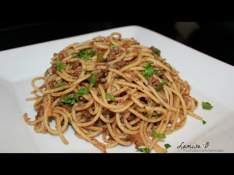Haitian Spaghetti With Ground Beef | Quick Pasta...