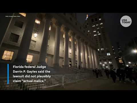 Trump lawsuit against Wall Street Journal over Epstein letter tossed