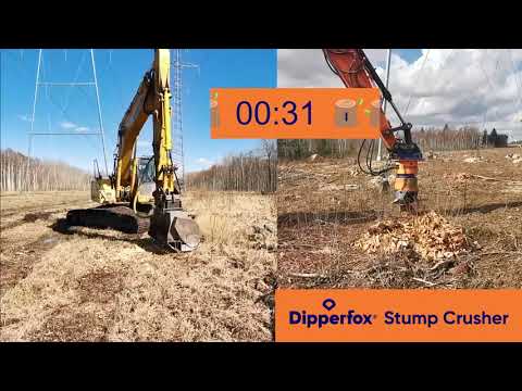 Измельчитель пней Dipperfox Stump Crusher 600