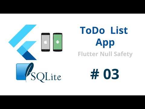 SQfLite Flutter 2 5 Tutorial Build Android iOS App from Scratch using Flutter Null Safety Course