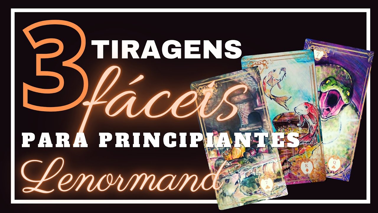 BARALHO CIGANO| 3 TIRAGENS FÁCEIS PARA PRINCIPIANTES #tarot #baralhocigano #lenormand