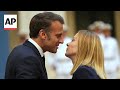 France S Emmanuel Macron Meets Italy S Giorgia Meloni In Rome
