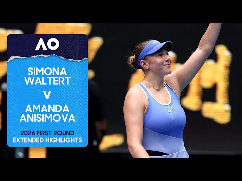 Simona Waltert v Amanda Anisimova Extended Highlights | Australian Open 2026 First Round