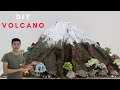 How to make a Fuji Mountain model from recycled materials | DIY Model