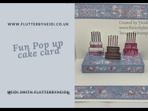 Fun Fold  #81 How to make a Pop up cake card   Fun Fold CRAFT HOW TO