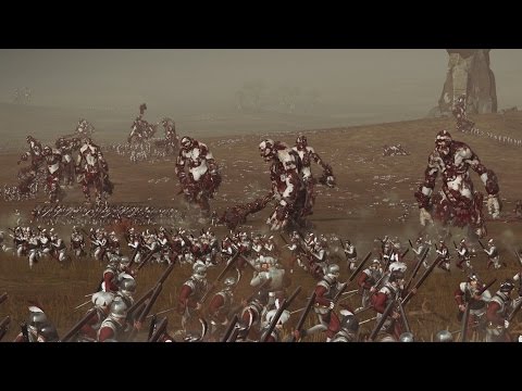 ZOMBIE GIANTS vs HANDGUNNERS - Total War: WARHAMMER