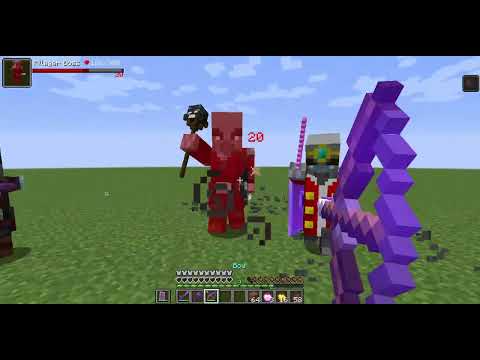 Player Vs 2 Illager Boss at A Time - Minecraft Bosses Fight at a time
