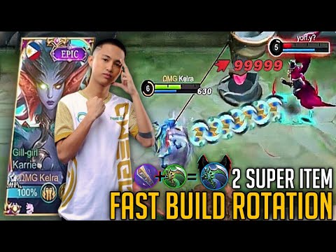 KARRIE DEADLY ATTACK SPEED ITEM | FAST BUILD ROTATION