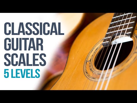 Classical Guitar Scales (5 Levels) + PDF