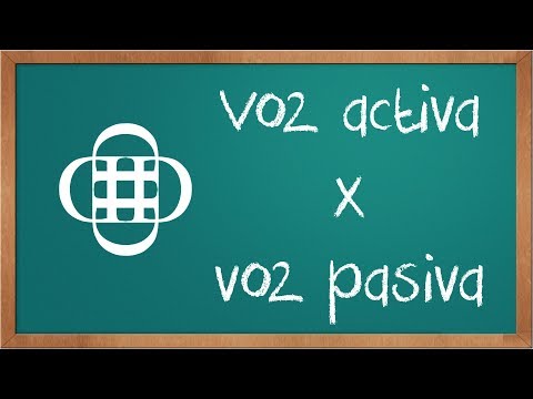 Voz activa x voz pasiva