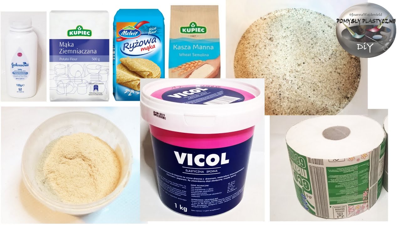 4 pasty i masy do modelowania DiY na bazie kleju typu wikol - Pomysły plastyczne DiY