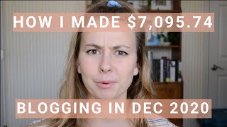 Blogging Income Report: December 2020