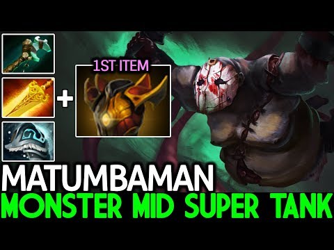 Matumbaman [Pudge] Monster Mid Super Tank Build Game is Hard 7.21 Dota 2